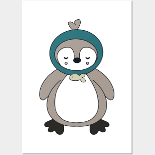 Cute penguin from Crash Landing on You Posters and Art